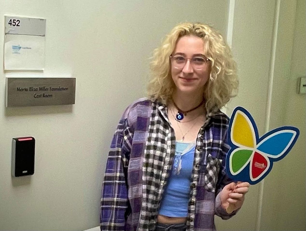 Marta Miller Marta Miller in front of a hospital room named after herCredit: Courtesy of the Marta Eliza Miller Foundation