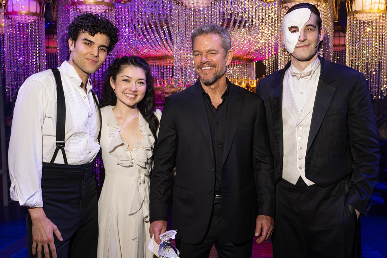 Matt Damon attended the immersive hit MASQUERADE in NYC with his wife and friends Matt DamonCredit: Thomas Mundell/Mundell Modern Pixels