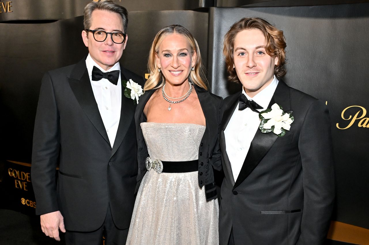 Matthew Broderick, Sarah Jessica Parker and James Wilkie Broderick at Golden Eve: The Golden Globes Honor Helen Mirren & Sarah Jessica Parker on January 06, 2026 in Beverly Hills, California. Matthew Broderick, Sarah Jessica Parker and James Wilkie Broderick at Golden Eve: The Golden Globes Honor Helen Mirren & Sarah Jessica Parker on January 06, 2026 in Beverly Hills, California.Credit: Michael Buckner/Penske Media via Getty