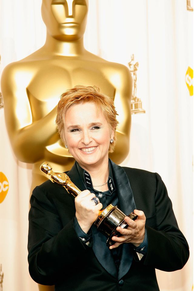 Melissa Etheridge poses in the press room with her Best Original Song Oscar during the 79th Academy Awards at the Kodak Theatre in L.A. on Feb. 25, 2007Credit: Vince Bucci/Getty Images