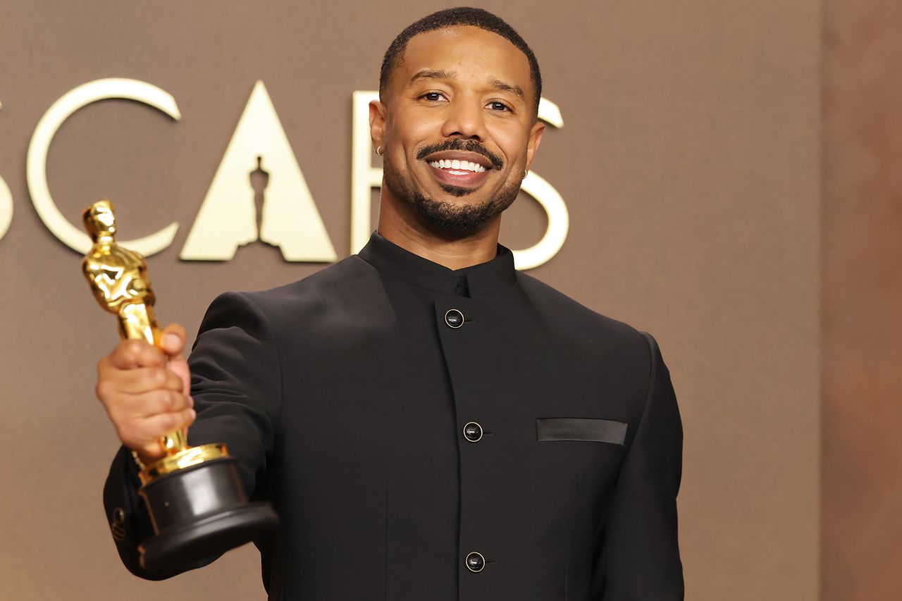Michael B. Jordan, winner of the Best Actor Award for “Sinners”, poses in the press room Michael B. Jordan posing with his Academy Award on March 15, 2026Credit: Mike Coppola/Getty