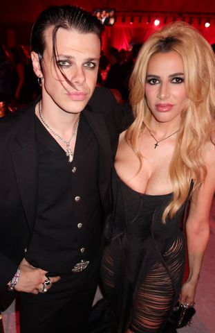 Michelle Kash and Yung Blud at the Elton John Oscar Party Michelle Kash and Yung BludCredit: Courtesy