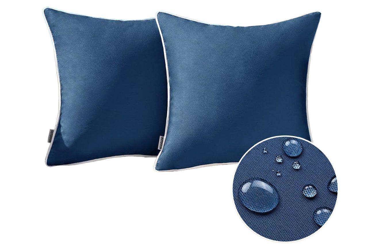 Amazon MIULEE Pack of 2 Outdoor Waterproof Pillow Covers Credit: Amazon