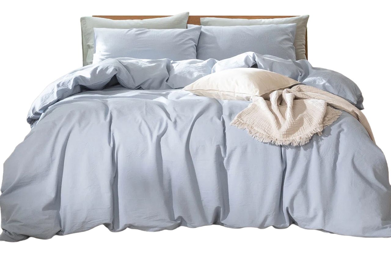 Moomee Duvet Cover 100 Washed Cotton Linen Credit: Wayfair