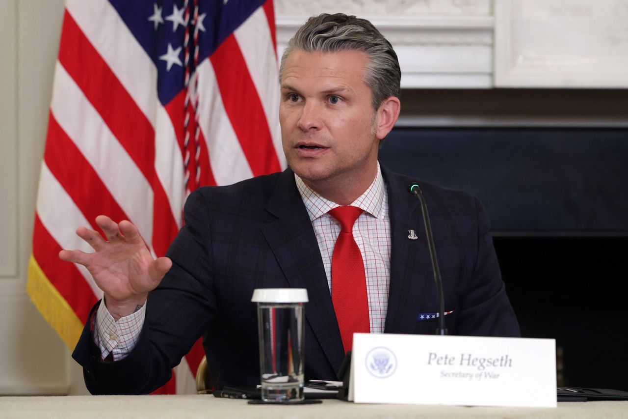 Defense Secretary Pete Hegseth in October 2025Credit: Alex Wong/Getty