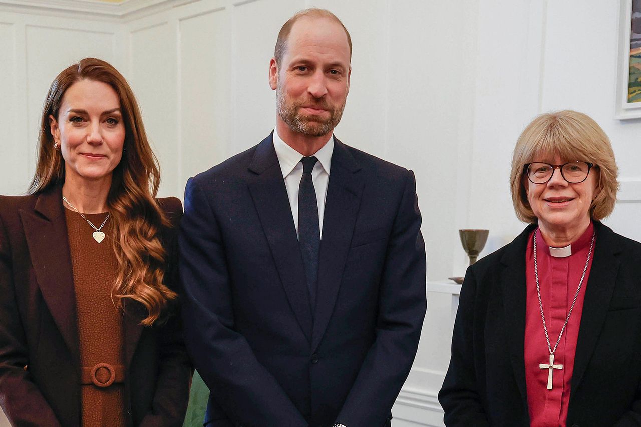 Kate Middleton and Prince William meet meet Archbishop Sarah Mullally, the Archbishop of Canterbury at Lambeth Palace on Feb. 5, 2026 in London.Credit: Andrew Parsons / Kensington Palace