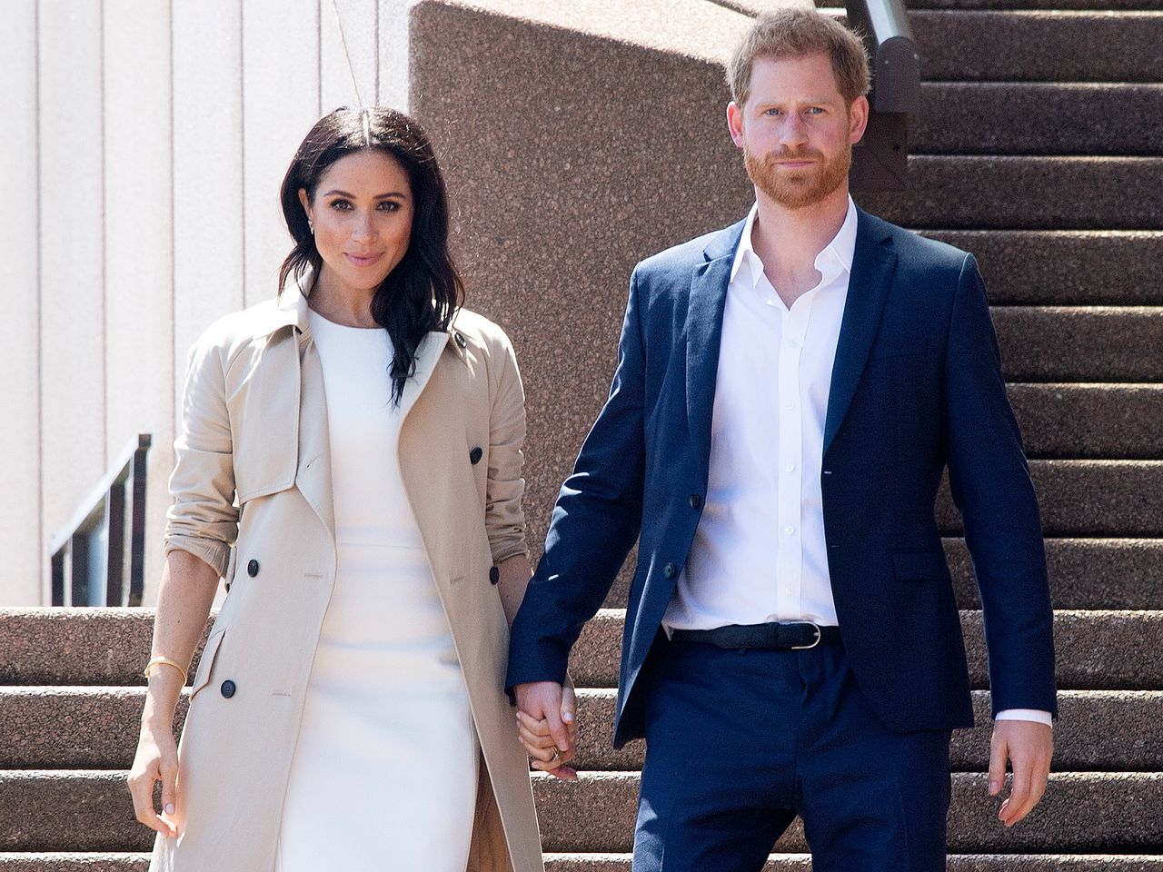 Prince Harry, Duke of Sussex and Meghan, Duchess of Sussex meet and greet the public at the Sydney Opera House on October 16, 2018 in Sydney, Australia. Prince Harry and Meghan Markle arrive at the Sydney Opera House in Sydney, Australia, in October 2018Credit: Paul Edwards - Pool/Getty
