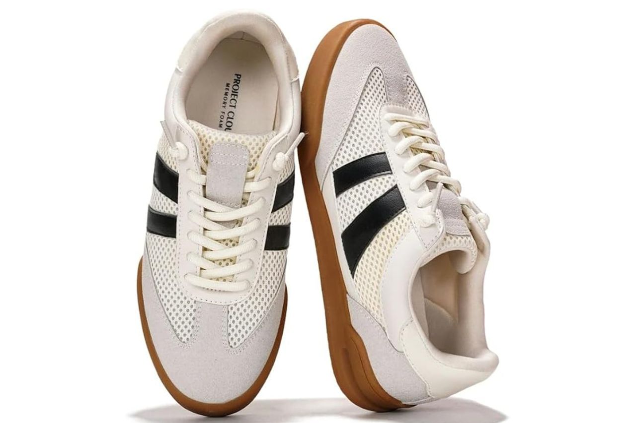 Project Cloud 100% Genuine Leather Casual Sneakers for Women - Memory Foam Insoles - Womens Shoes & Lightweight Women's Fashion Sneakers - Slip On Shoes for Women Footwear (Verdy) Credit: Amazon