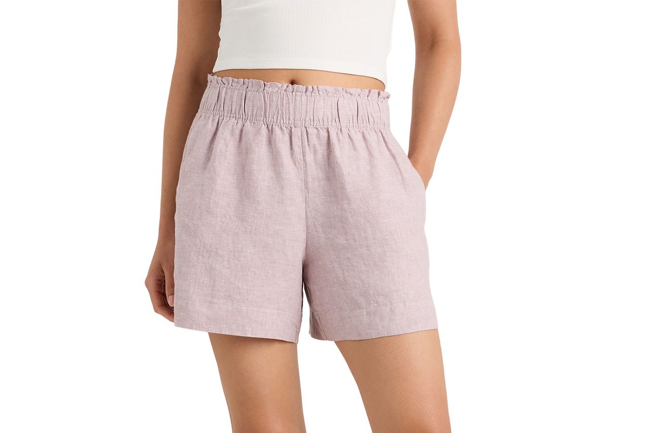 Quince 100% European Linen High Waisted Shorts Credit: Quince