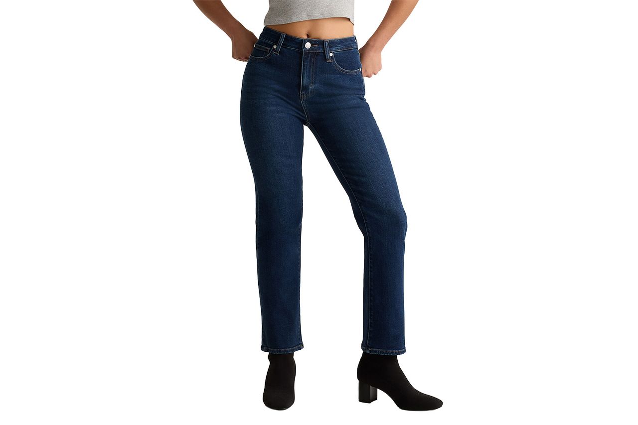 Bella Stretch Straight Jeans Credit: Quince