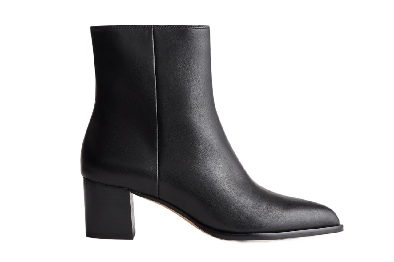 Quince italian leather heeled ankle boot Credit: Quince