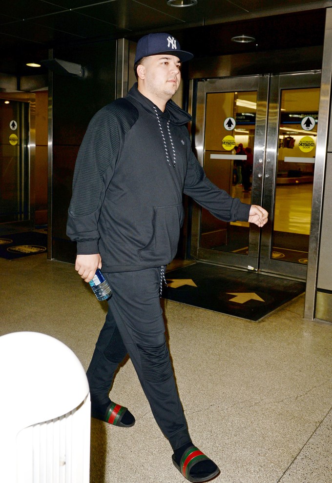 Rob Kardashian At Miami International Airport
