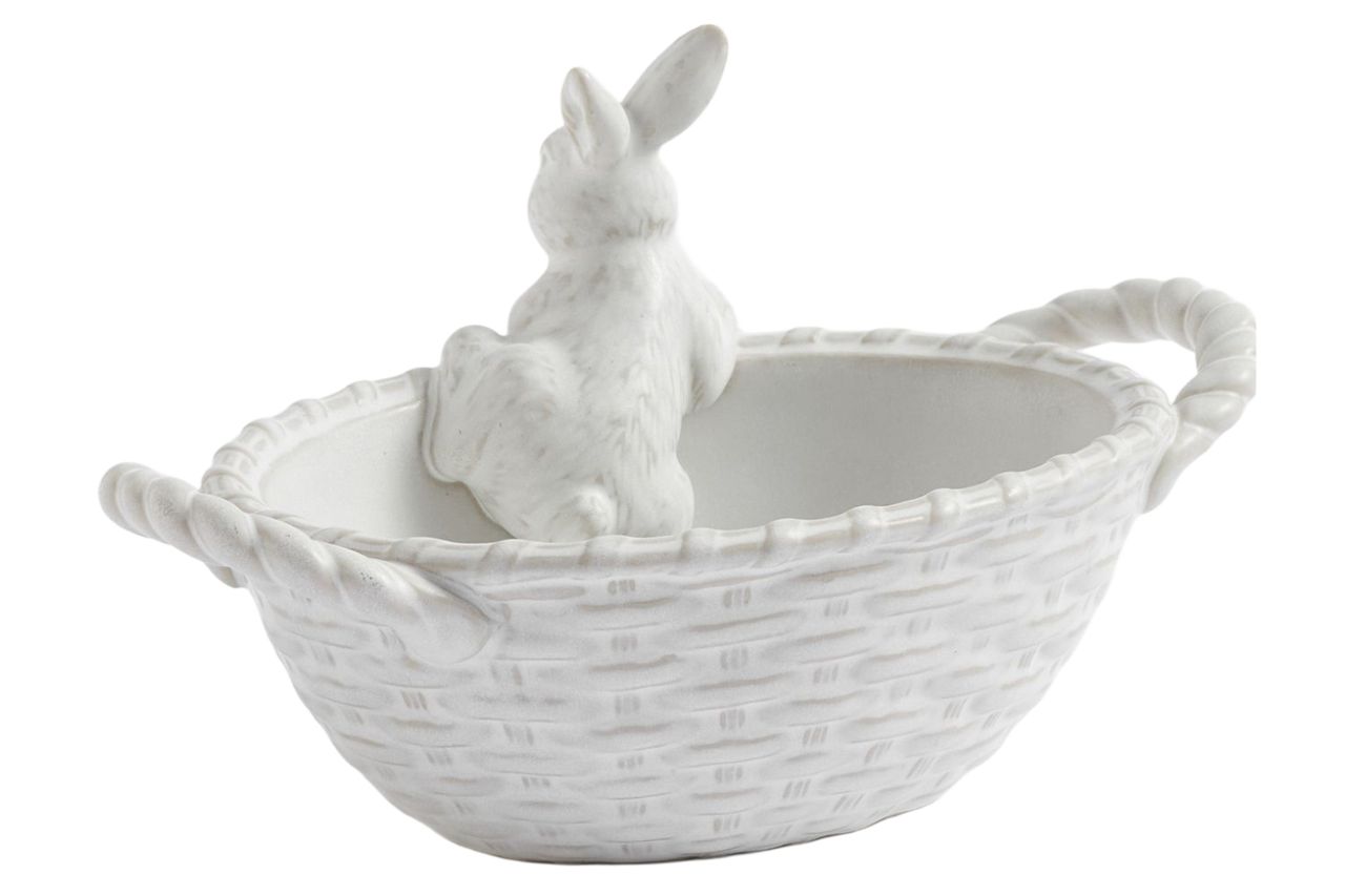 Rustic Bunny Stoneware Candy Bowl Credit: Pottery Barn