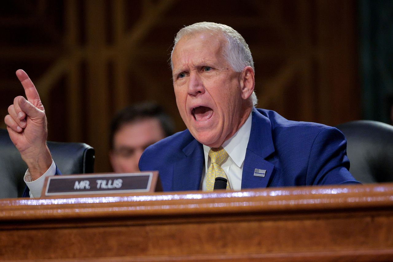 Sen. Thom Tillis on March 3Credit: Chip Somodevilla/Getty