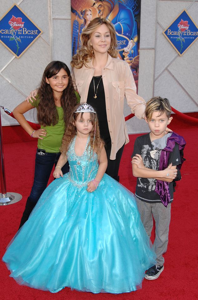 Shanna Moakler and children Alabama Barker, Atiana de la Hoya and Landon Barker arrive at Walt Disney Studios Beauty and The Beast Sing-Along at the El Capitan Theatre on October 2, 2010 Shanna Moakler and children Alabama Barker, Atiana De La Hoya and Landon Barker in 2010Credit: Jeffrey Mayer/WireImge