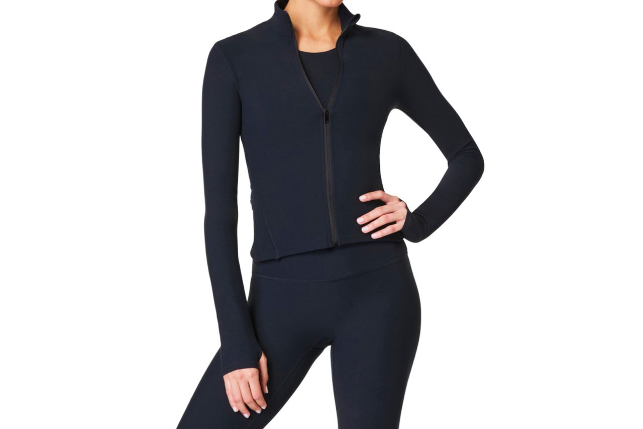 Smoothing Full Zip Jacket with 4-Way Stretch | SPANX Credit: Spanx
