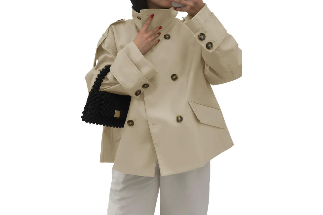 Tankaneo Cropped Trench Coat Credit: Amazon