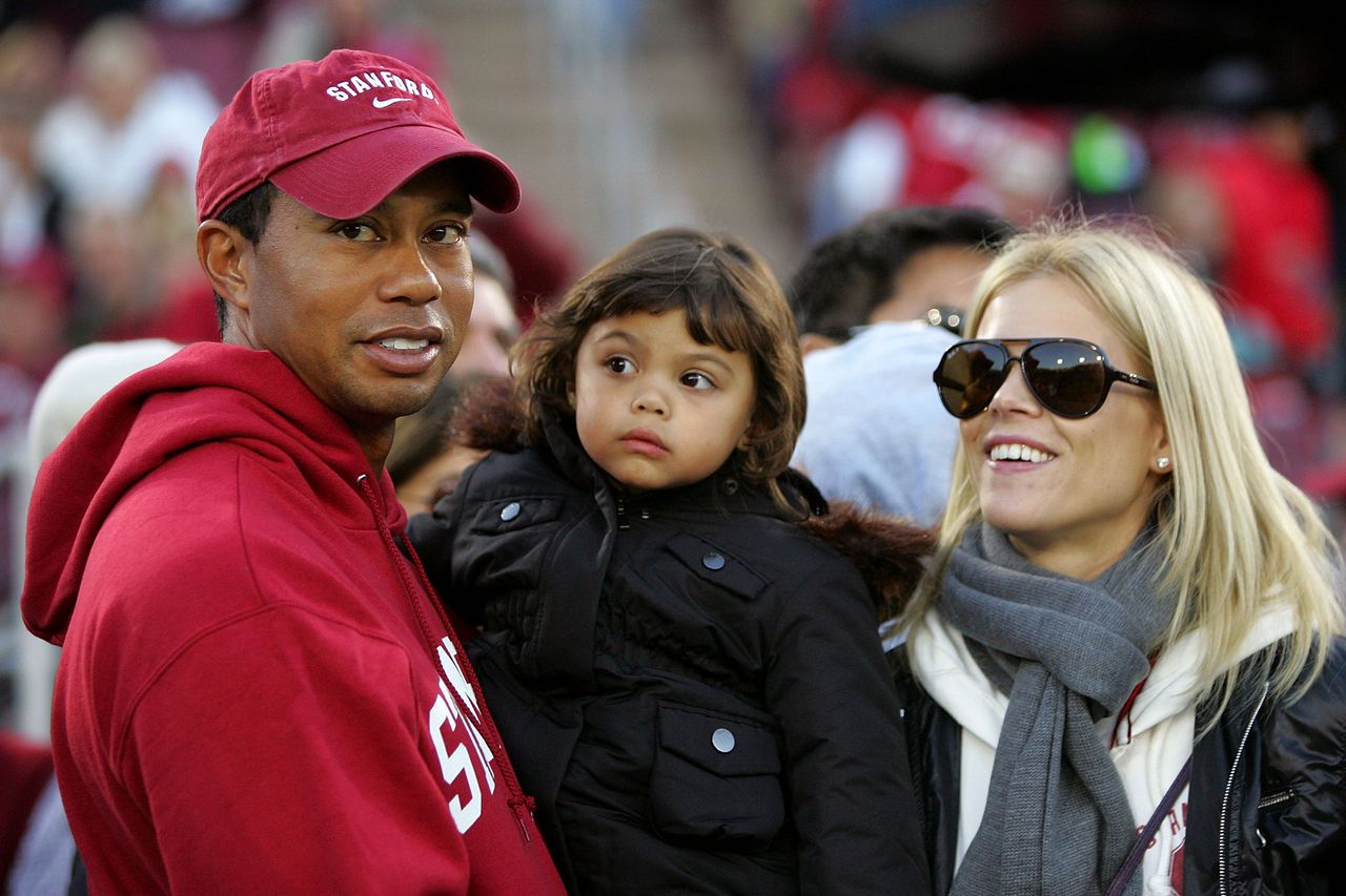 Tiger Woods and Elin Nordegren with their daughter Sam on Nov. 21, 2009, in Palo Alto, Calif.Credit: Ezra Shaw/Getty