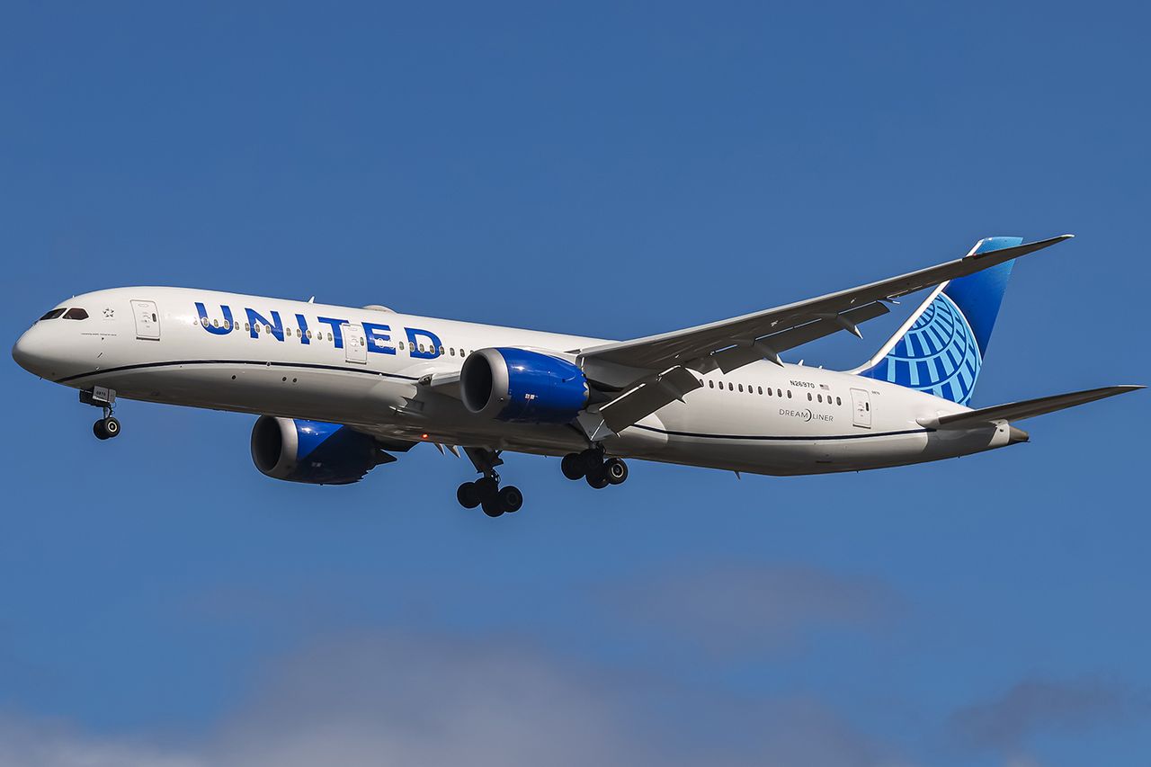 United Airlines Boeing 787-9 Dreamliner aircraft A United Airlines planeCredit: Nicolas Economou/NurPhoto via Getty