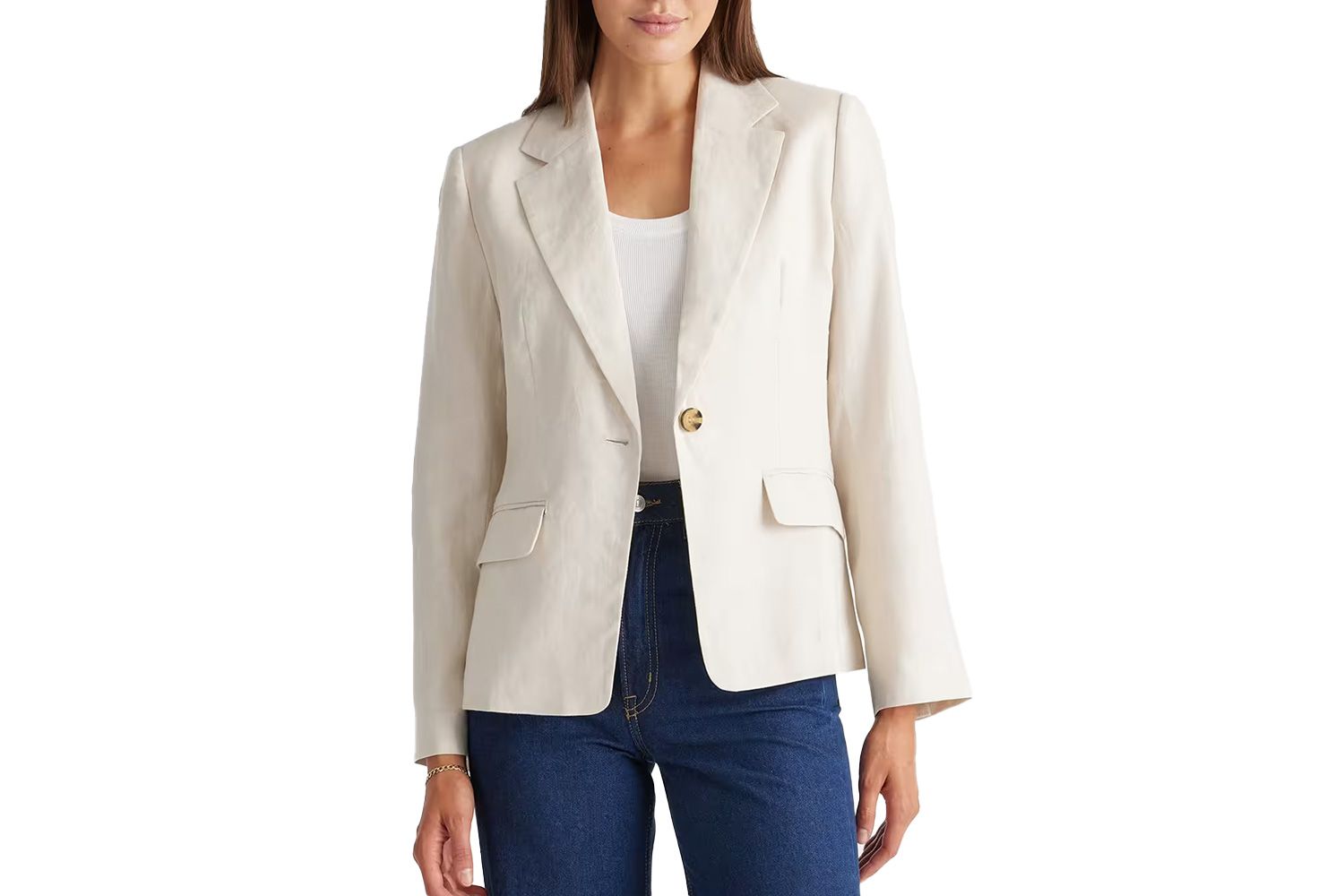 european linen blazer