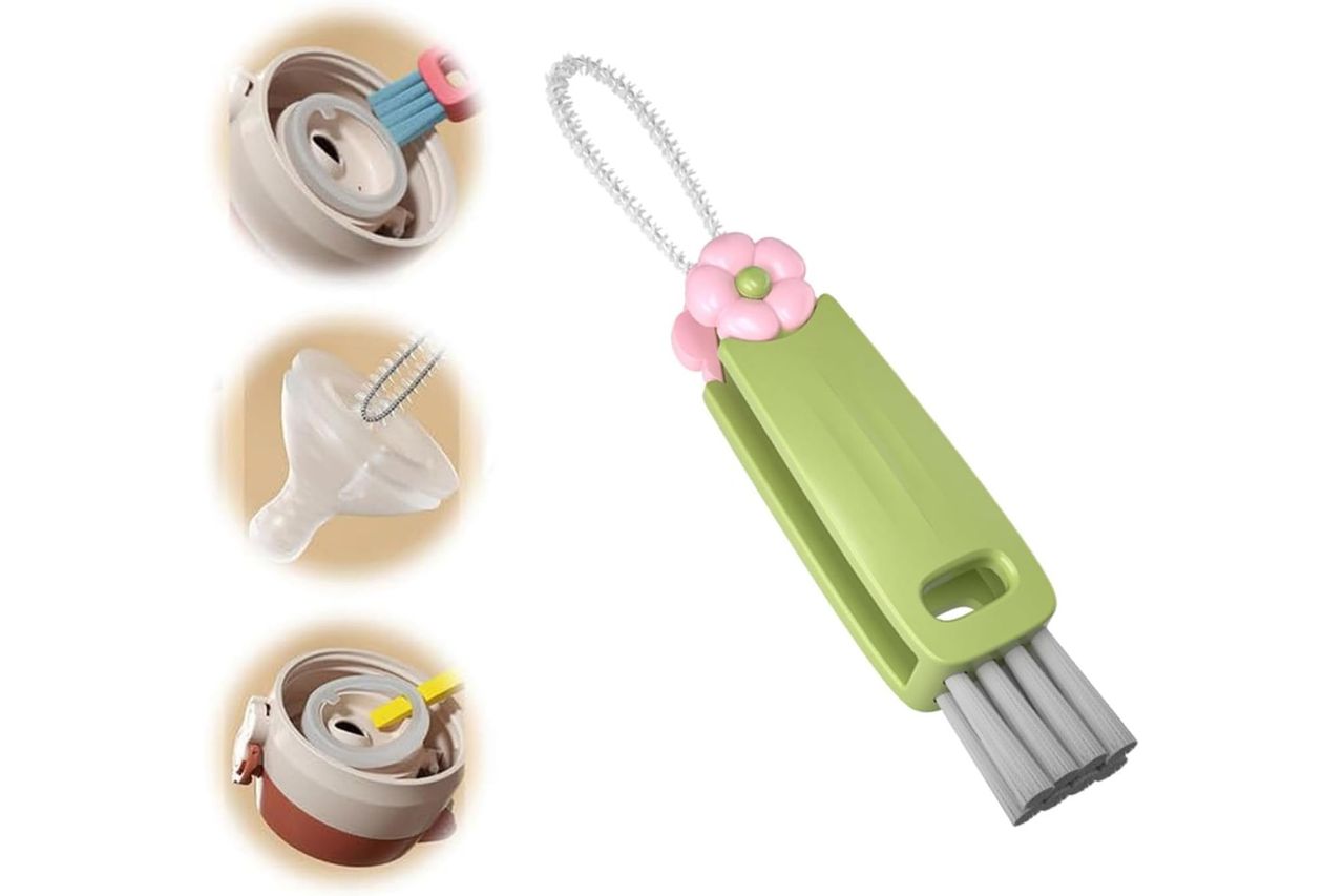3 in 1 Cup Lid Gap Cleaning Brush Credit: Amazon