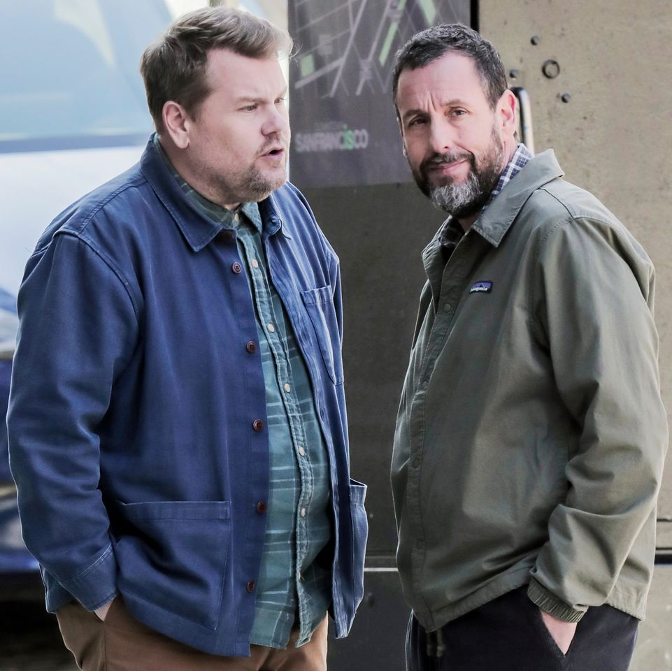 James Corden and Adam SandlerCredit: TheImageDirect.com