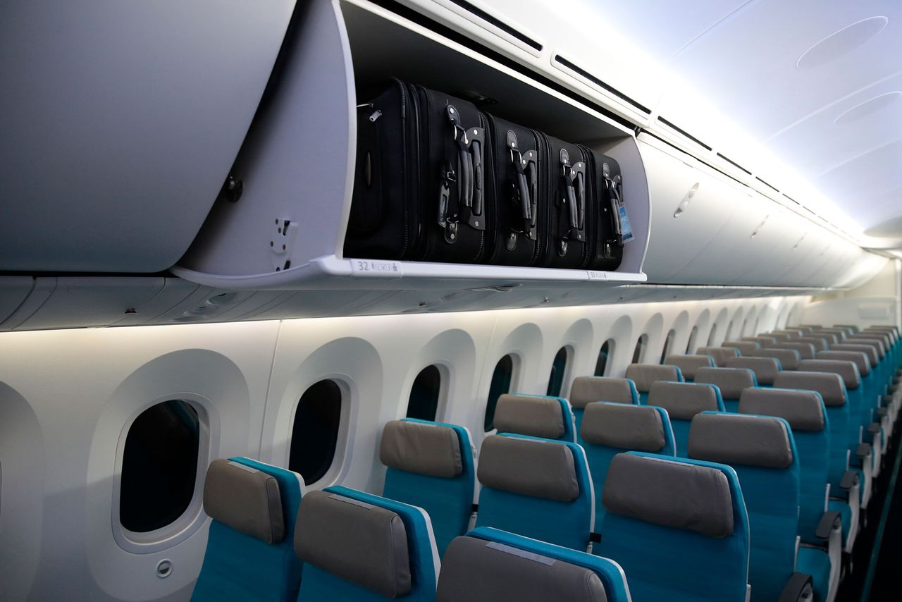 The interior of an Air Tahiti Nui planeCredit: getty