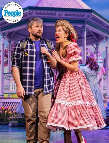 Alex Brightman and McKenzie Kurtz in 'Schmigadoon!' on BroadwayCredit: Matthew Murphy and Evan Zimmerman