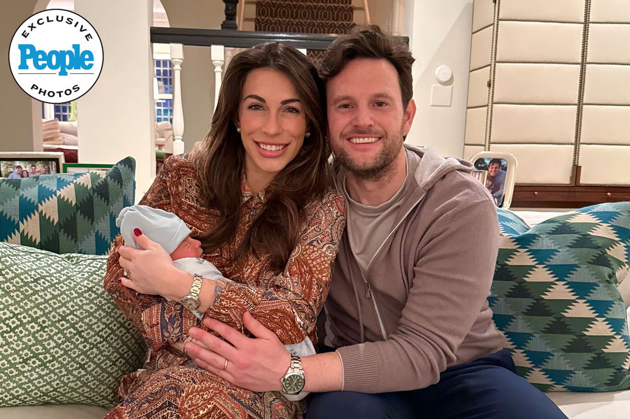 Alyssa Farah Griffin and husband Justin with their son.Credit: Sally Griffin