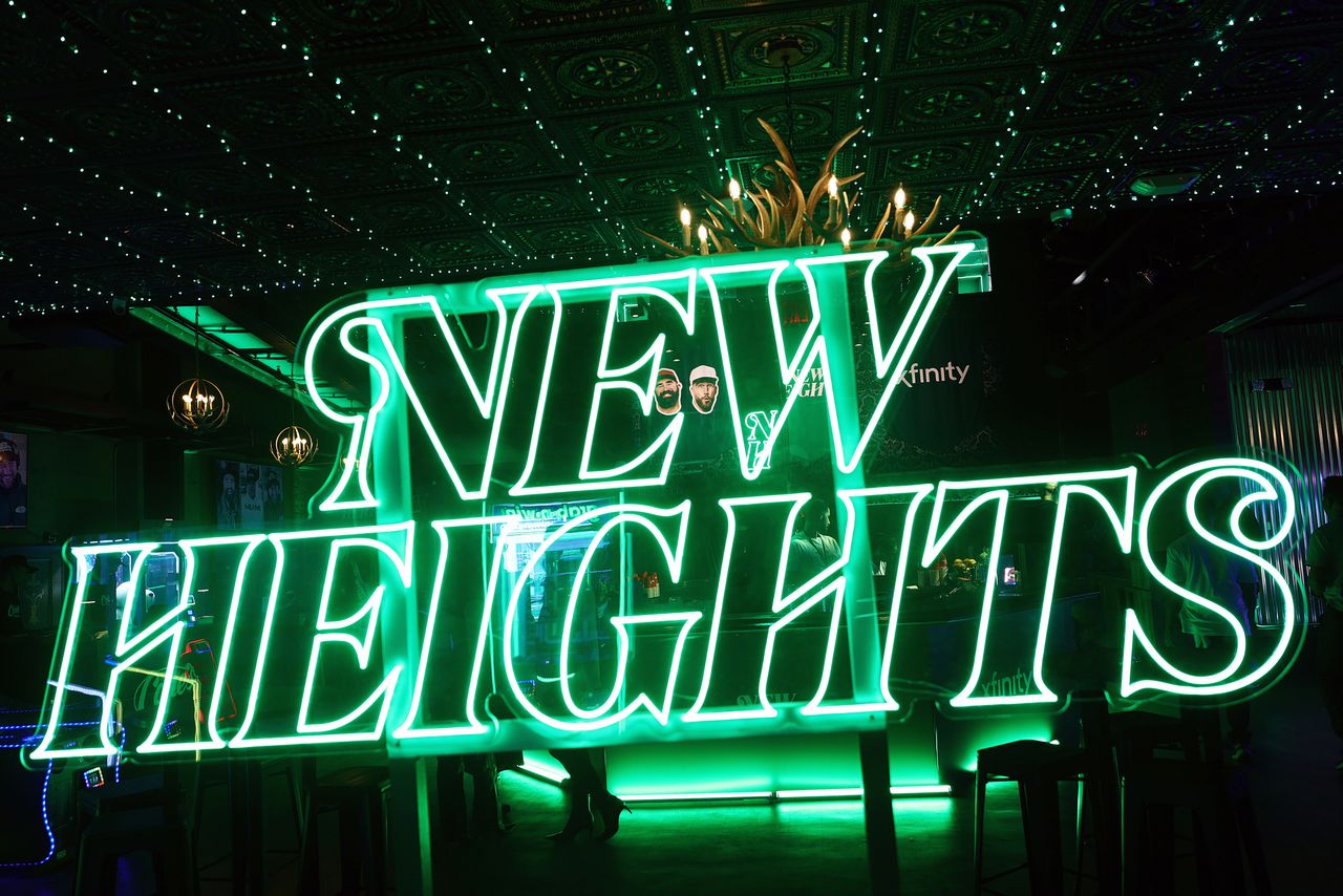 'New Heights' party in California on Feb. 4, 2026Credit: Michael Loccisano/Getty