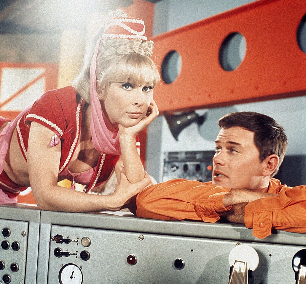 Barbara Eden as Jeannie, Larry Hagman as Anthony 'Tony' NelsonCredit: NBCU Photo Bank/NBCUniversal via Getty