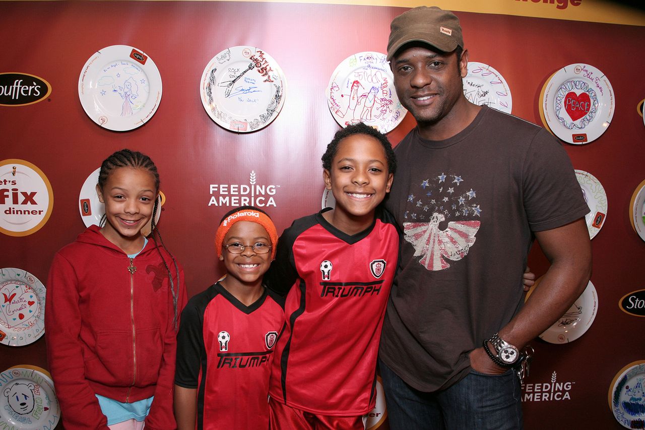 Blair Underwood and his three kids in 2009Credit: Tiffany Rose/WireImage