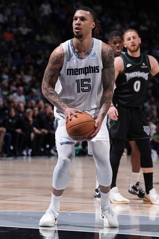 Brandon Clarke of the Memphis Grizzlies against the Minnesota Timberwolves on December 17, 2025Credit: Jordan Johnson/NBAE via Getty