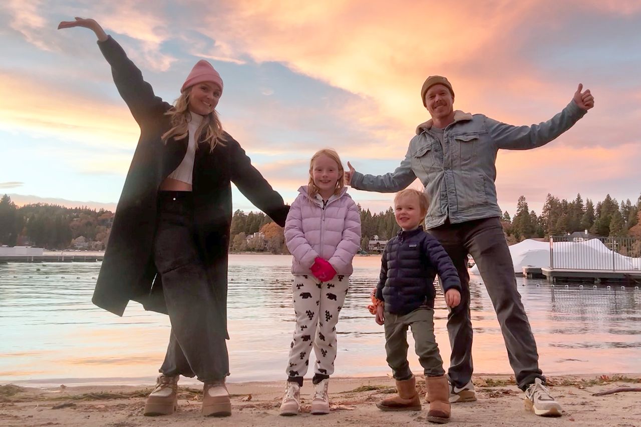 Camilla Luddington and husband Matthew Alan with kids Hayden and LucasCredit: Courtesy of Camilla Luddington