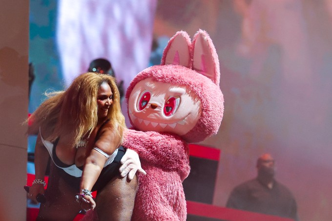 Lizzo Twerking on a Labubu
