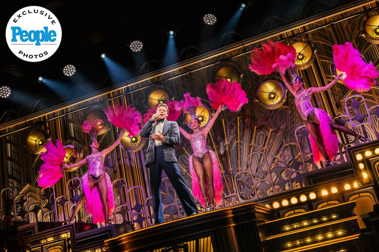 Jeremy Jordan in 'Just in Time' on BroadwayCredit: Evan Zimmerman for Murphy Made