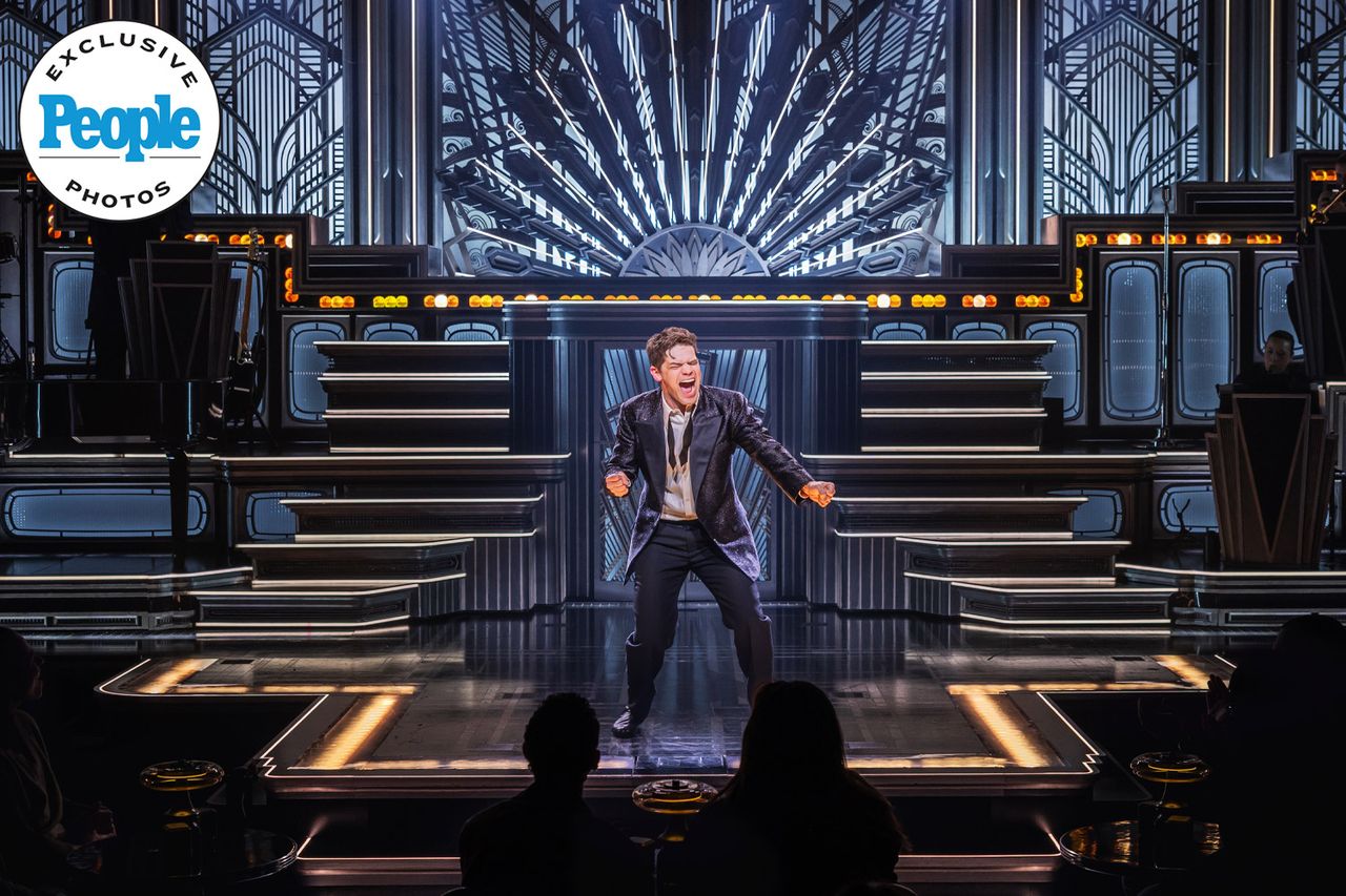 Jeremy Jordan in 'Just in Time' on BroadwayCredit: Evan Zimmerman for Murphy Made