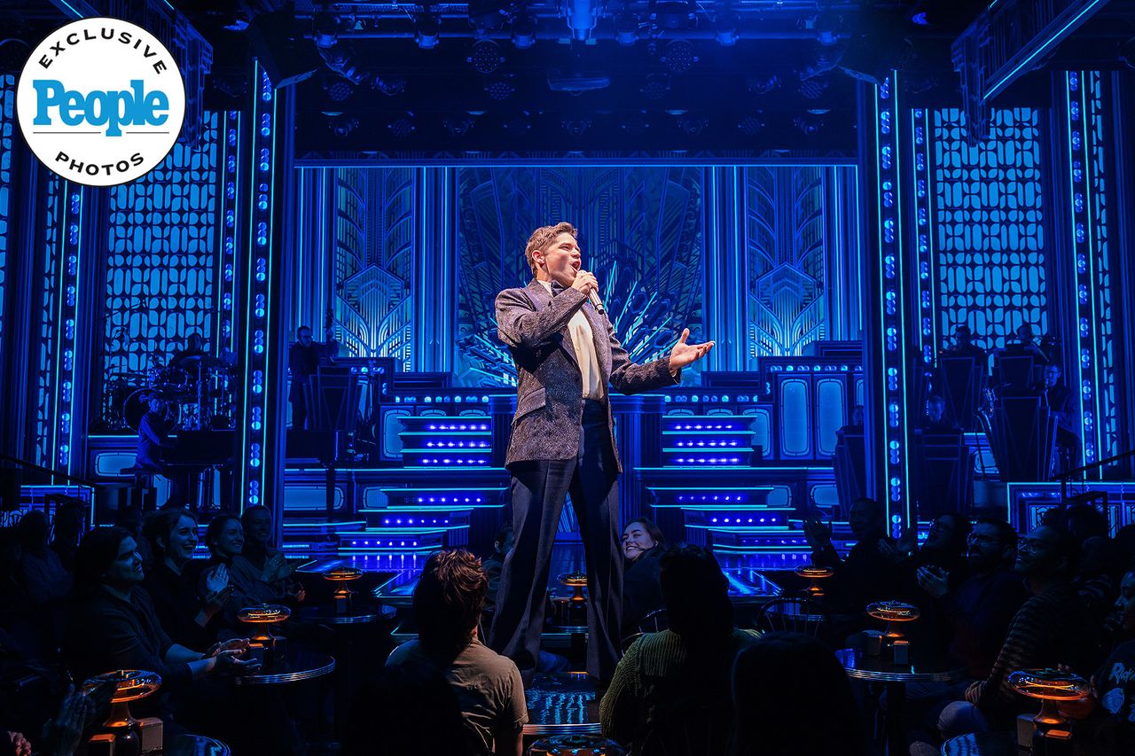 Jeremy Jordan in 'Just in Time' on BroadwayCredit: Evan Zimmerman for Murphy Made