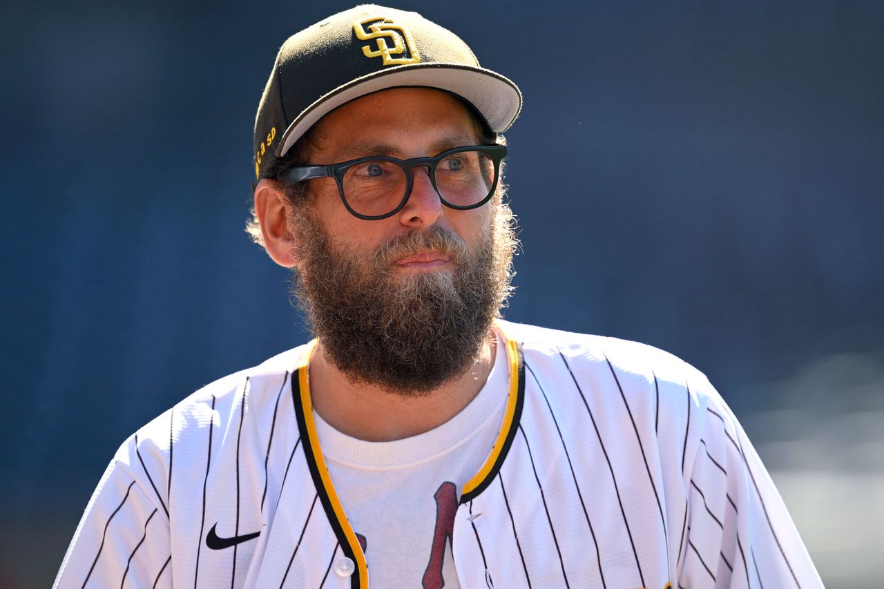 Jonah Hill at a San Diego Padres game in July 2025Credit: Orlando Ramirez/Getty
