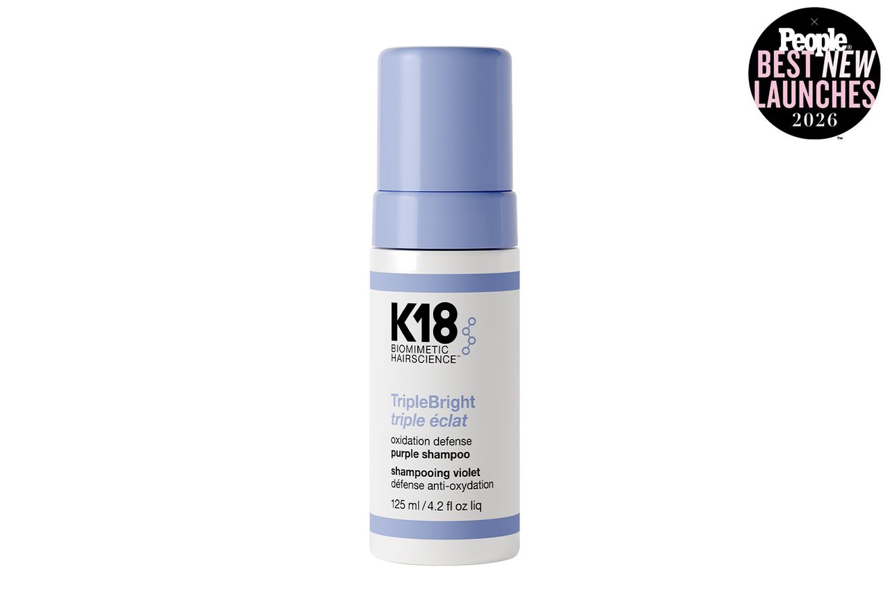K18 Triple Bright Oxidation Defense Purple ShampooCredit: K18