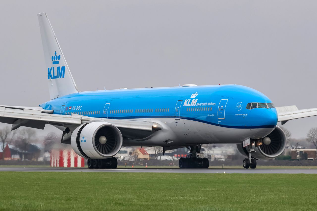 KLM Royal Dutch Airlines A KLM Royal Dutch Airlines planeCredit: Nicolas Economou/NurPhoto via Getty