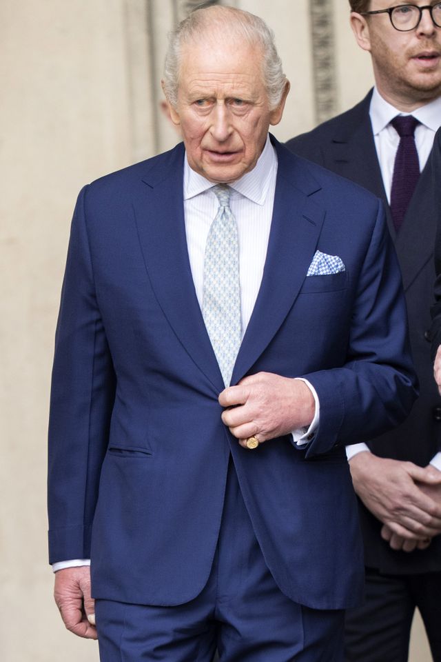 King Charles on a recent public outing in London to commemorate his late mother Queen Elizabeth on April 21Credit: Mark Cuthbert/UK Press via Getty