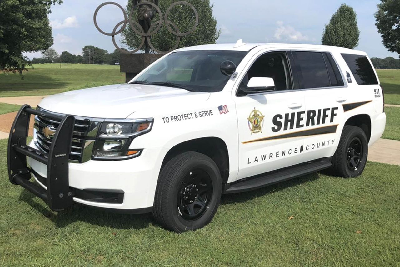 Lawrence County Alabama Sheriff car Lawrence County Alabama Sheriff carCredit: Lawrence County Alabama Sheriff's Office/Facebook