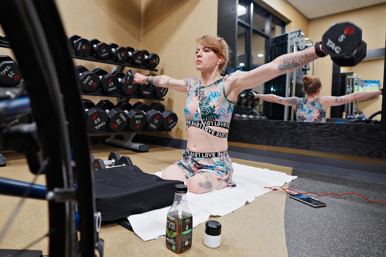 Mandy Horvath Mandy Horvath (in 2021) training for her Mount Kilimanjaro climbCredit: The Ascent Documentary