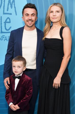 Frankie Muniz and wife Paige with their son, Mauz, on April 7, 2026Credit: Kristina Bumphrey/Variety via Getty