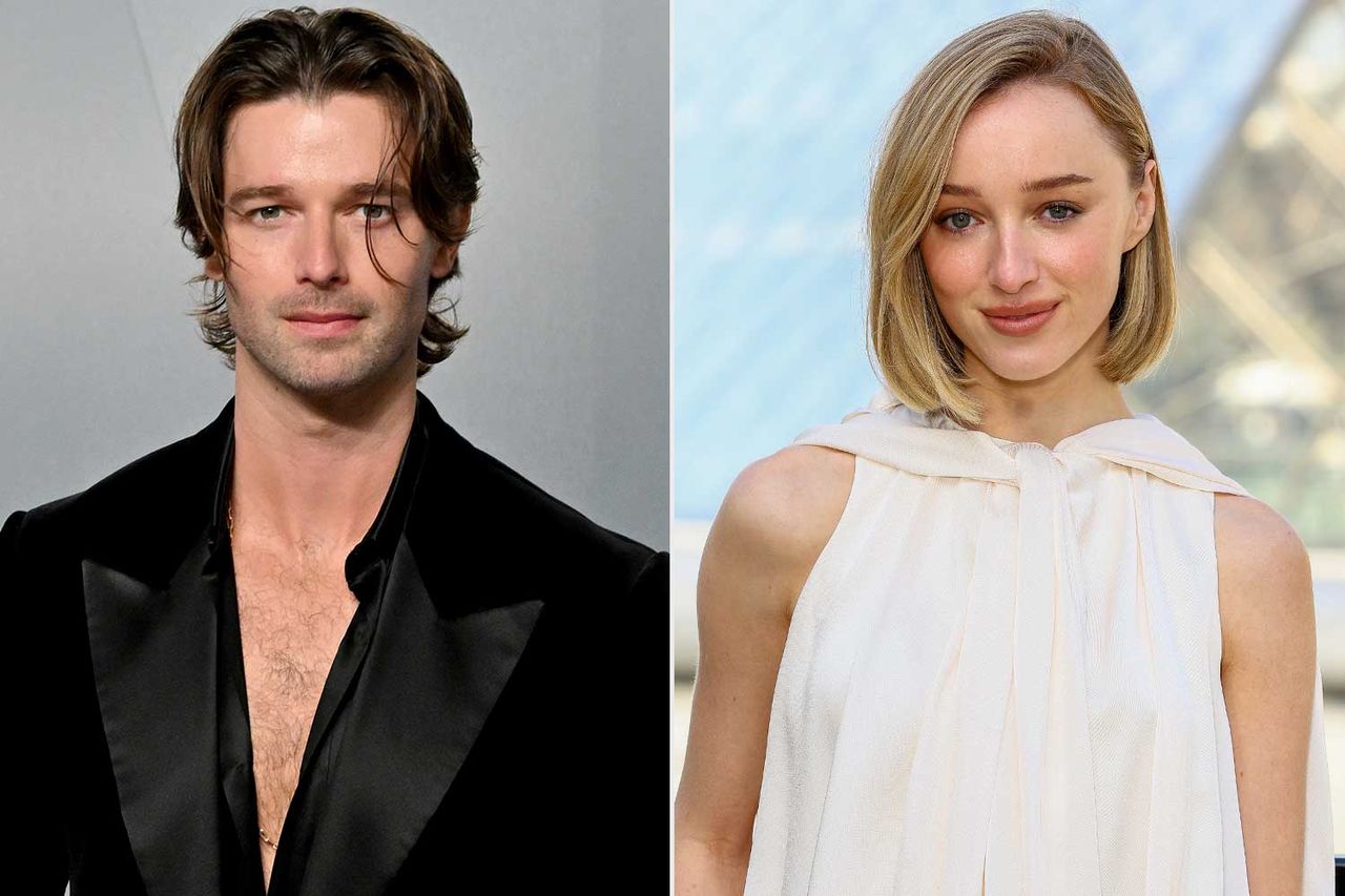 Patrick Schwarzenegger on March 15, 2026 in Los Angeles, California ; Phoebe Dynevor on March 10, 2026 in Paris, FranceCredit: Lionel Hahn/Getty; Marc Piasecki/WireImage