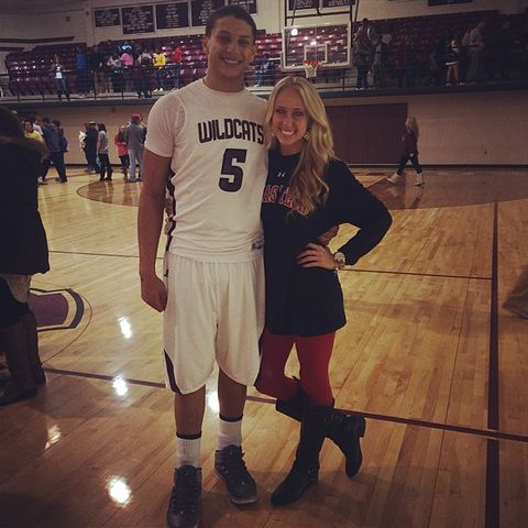 Patrick Mahomes and Brittany Mahomes celebrate their two-year anniversary in March 2014Credit: Brittany Mahomes/Instagram