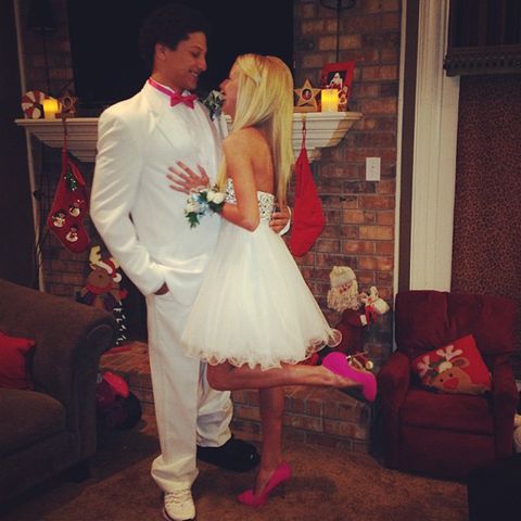 Patrick Mahomes and Brittany Mahomes smilie for a photo ahead of his senior high school formal in December 2013Credit: Brittany Mahomes/Instagram