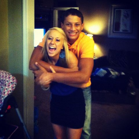 Brittany Mahomes and Patrick Mahomes in September 2012Credit: Brittany Mahomes/Instagram