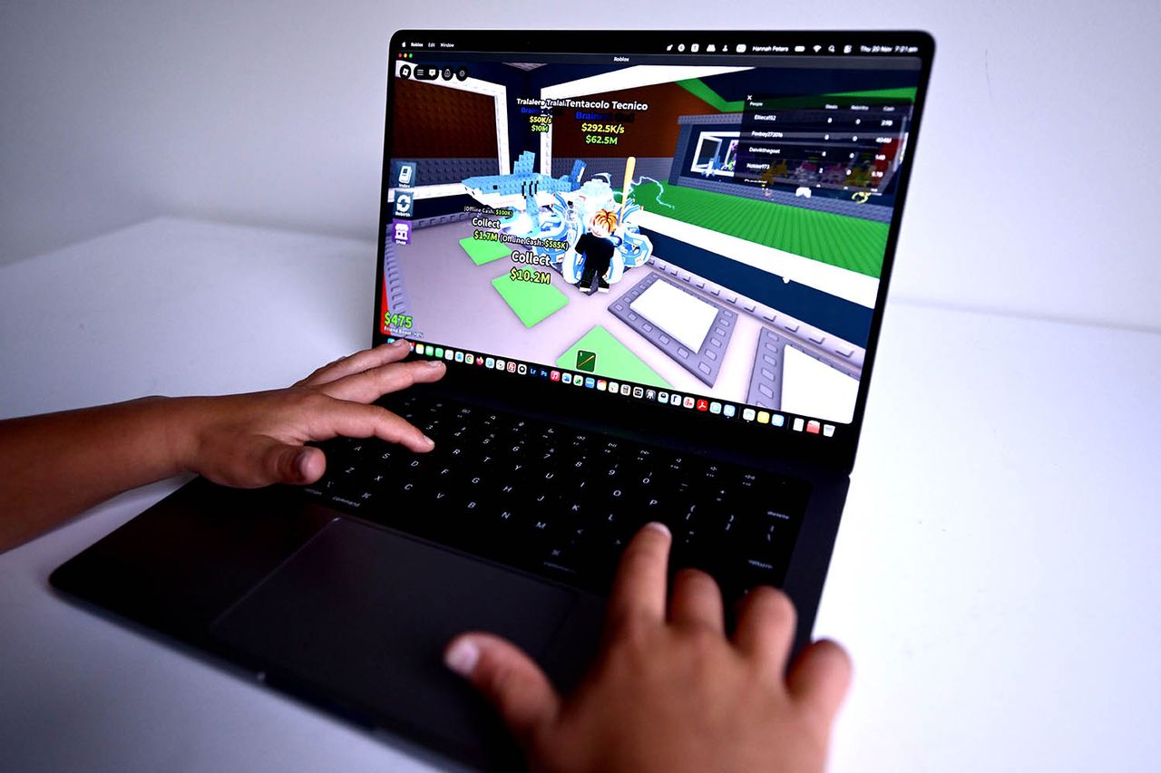Roblox on a computer screen (stock image)Credit: Hannah Peters/Getty
